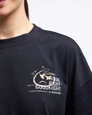 Hook Right Goodnight Oversized T-Shirt - Black