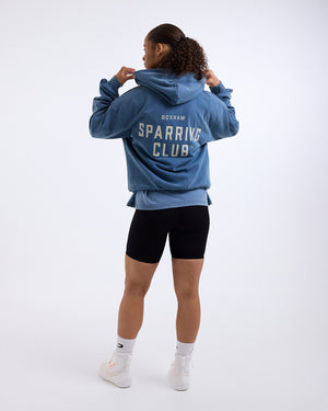 Sparring Club Oversized Hoodie - Washed Baby Blue