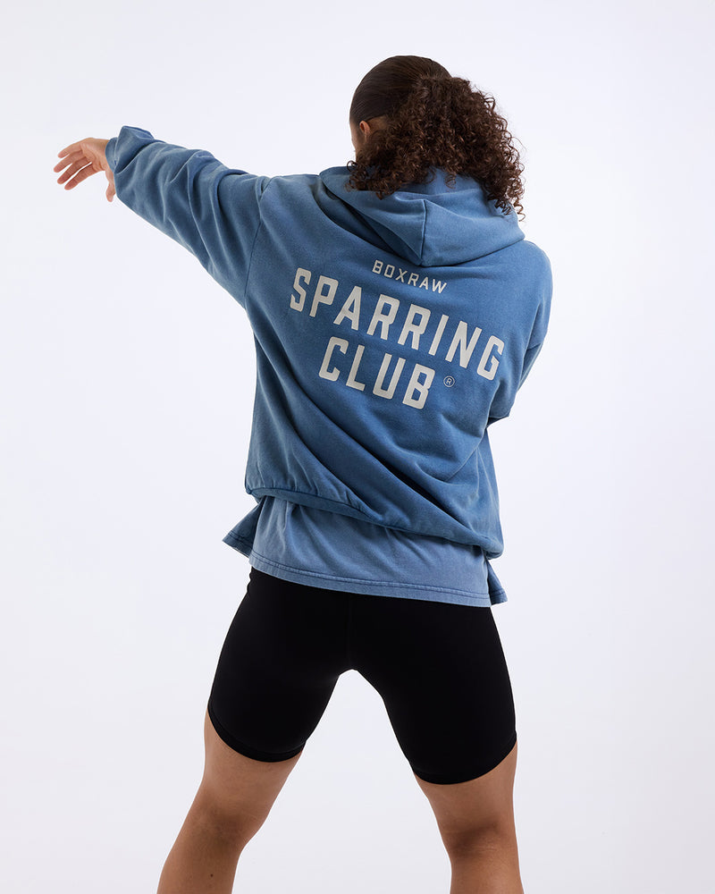 Sparring Club Oversized Hoodie - Washed Baby Blue