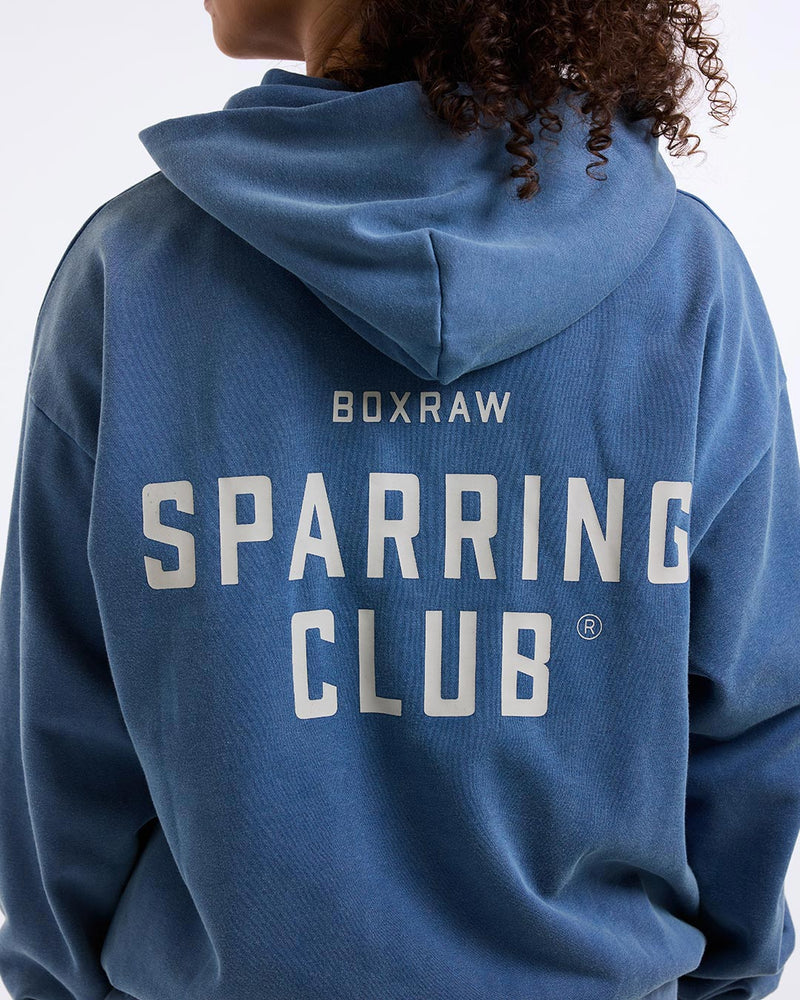 Sparring Club Oversized Hoodie - Washed Baby Blue