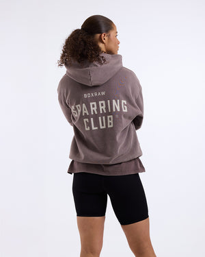 Sparring Club Oversized Hoodie - Washed Brown