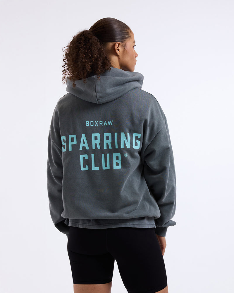 Sparring Club Oversized Hoodie - Washed Charcoal