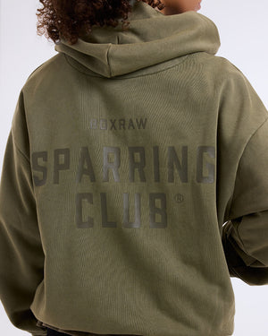 Sparring Club Oversized Hoodie - Washed Olive