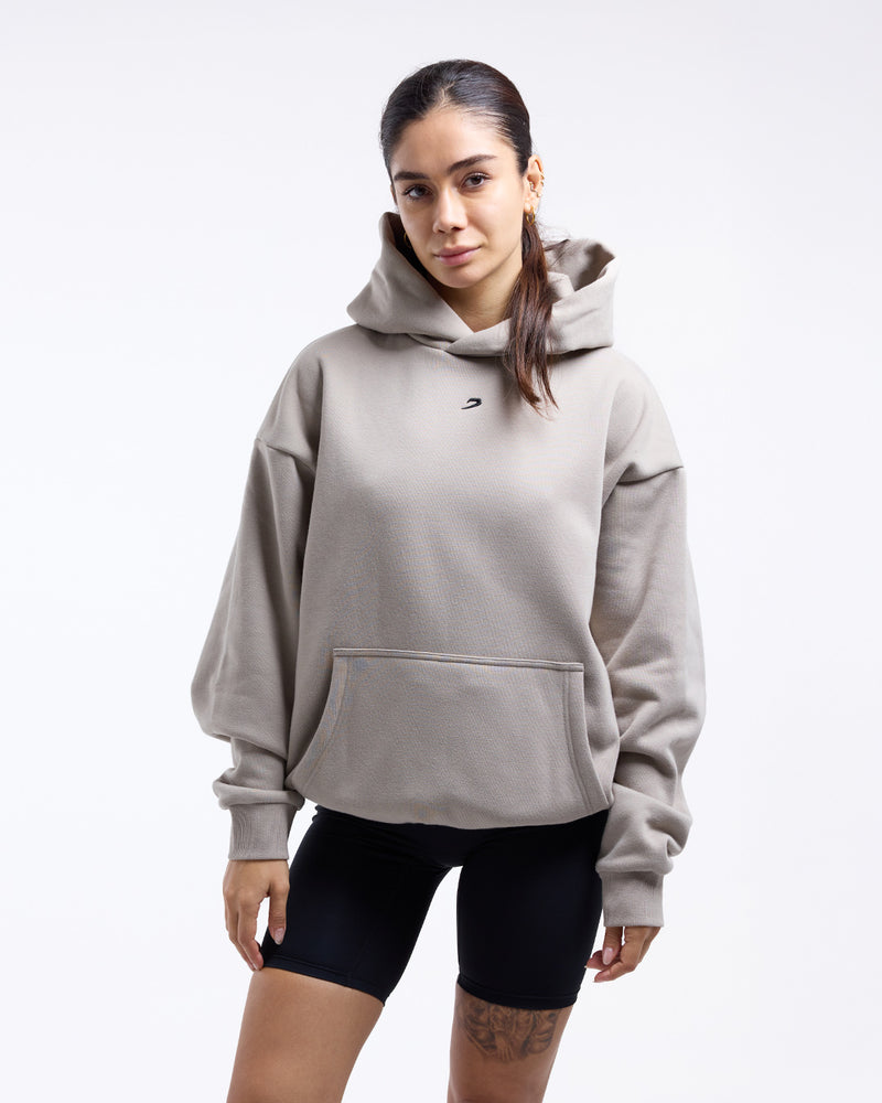 Strike Oversized Hoodie - Stone