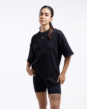 Strike Oversized T-Shirt - Black