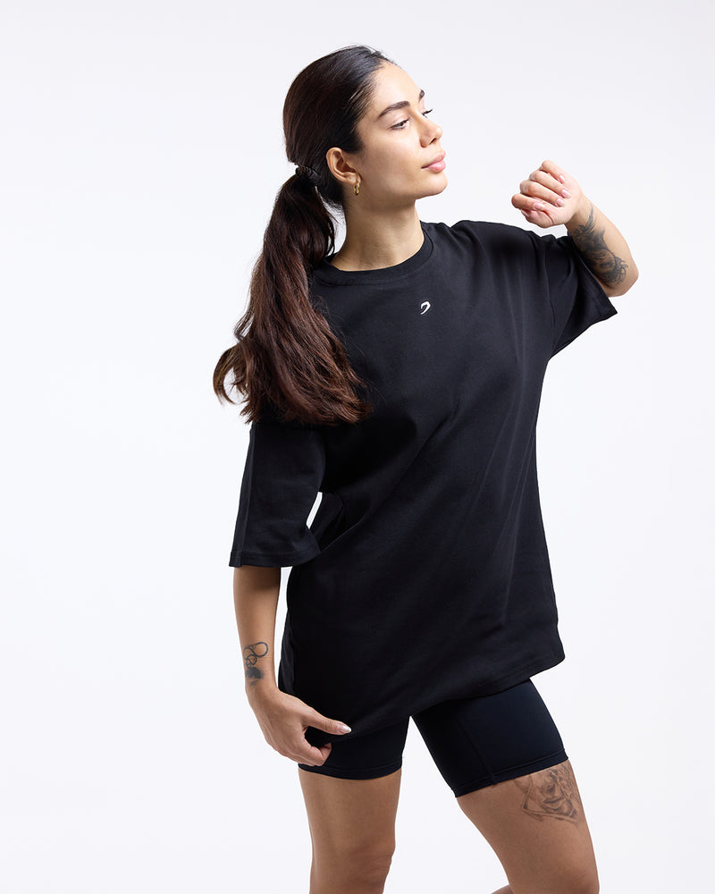 Strike Oversized T-Shirt - Black