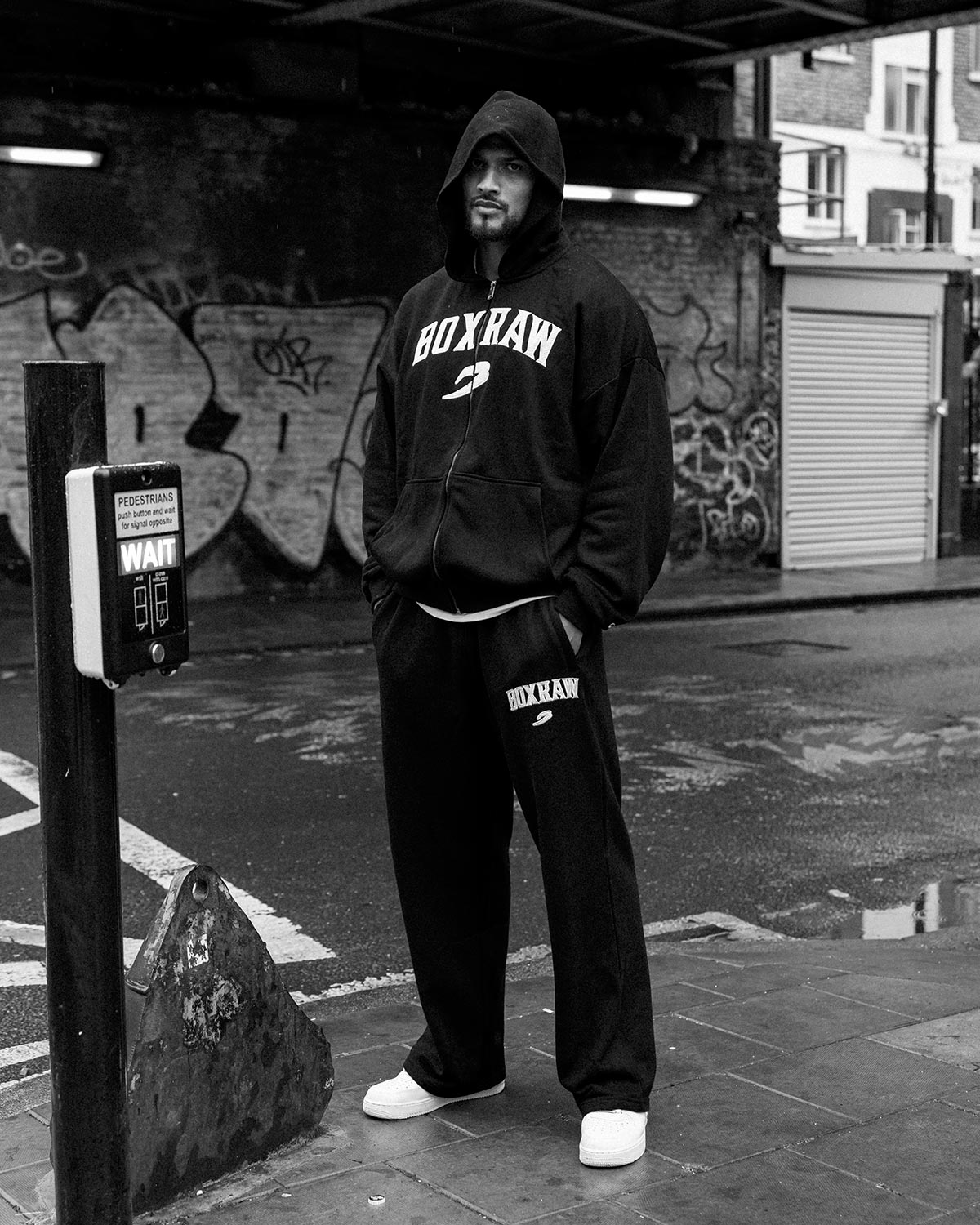 East Street Zip Up Hoodie - Black