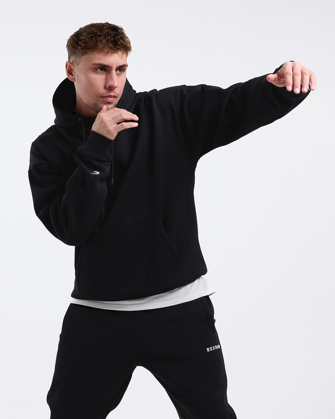 Men's Johnson Hoodie - Black | BOXRAW
