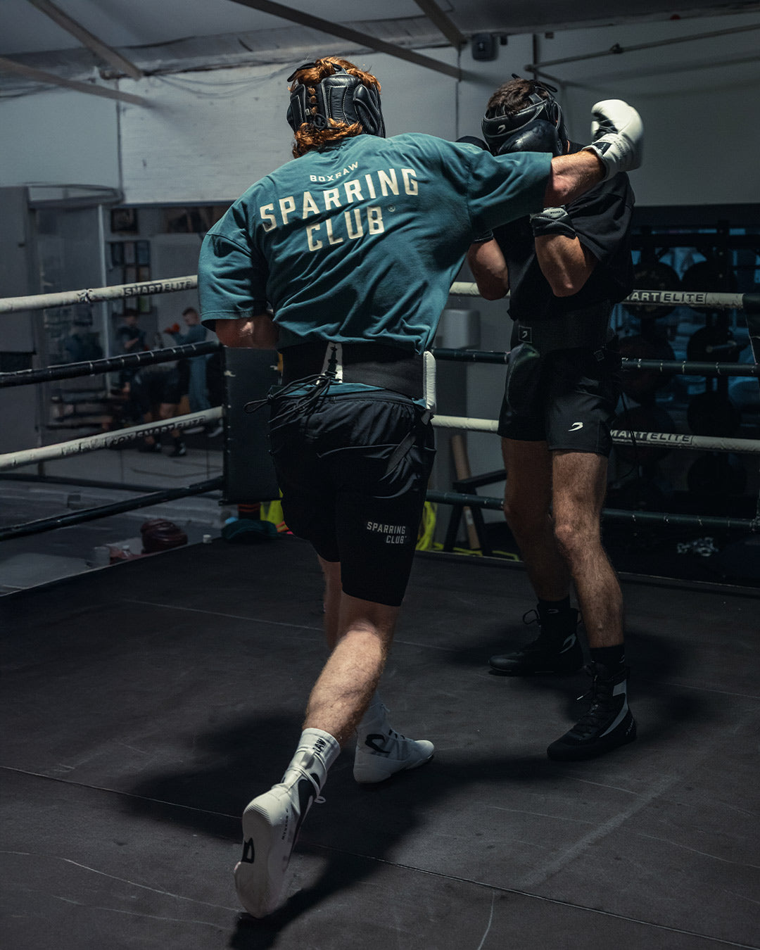 Men's Sparring Club Oversized T-Shirt - Washed Teal | BOXRAW