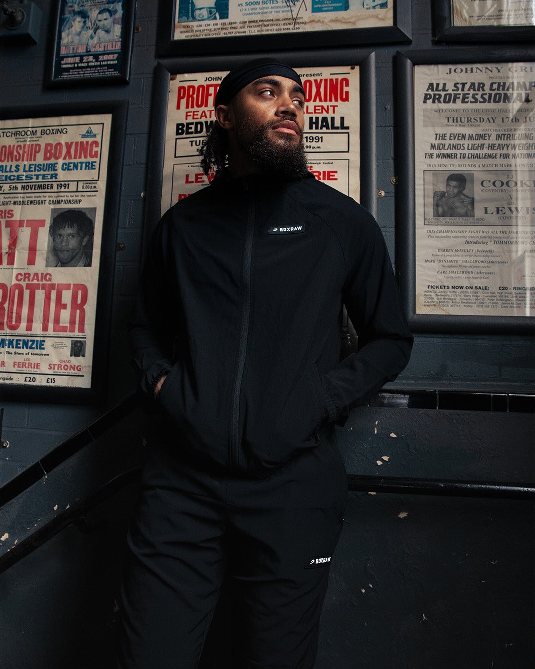 Robinson Training Jacket - Black | BOXRAW