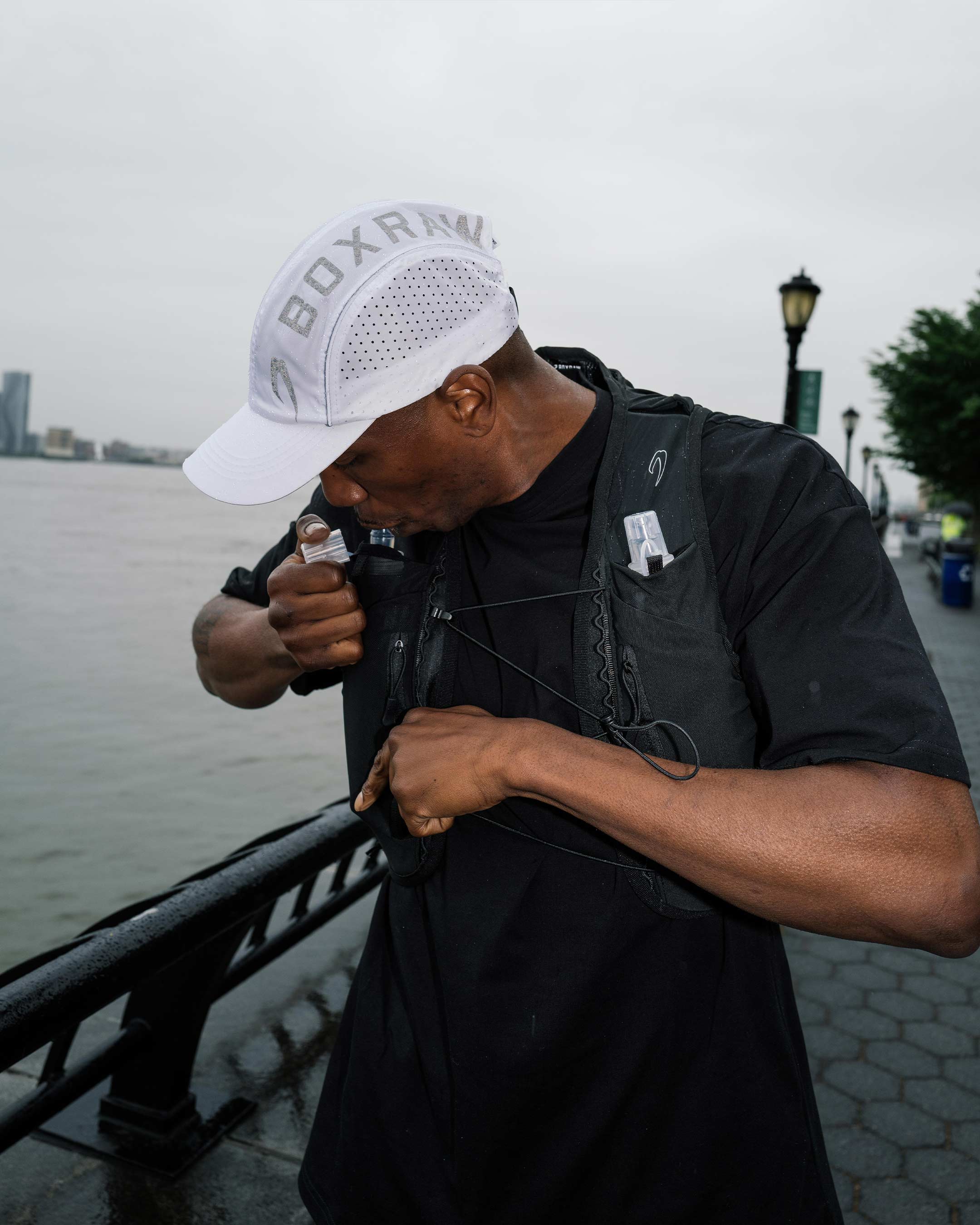 BOXRAW Running Cap - White