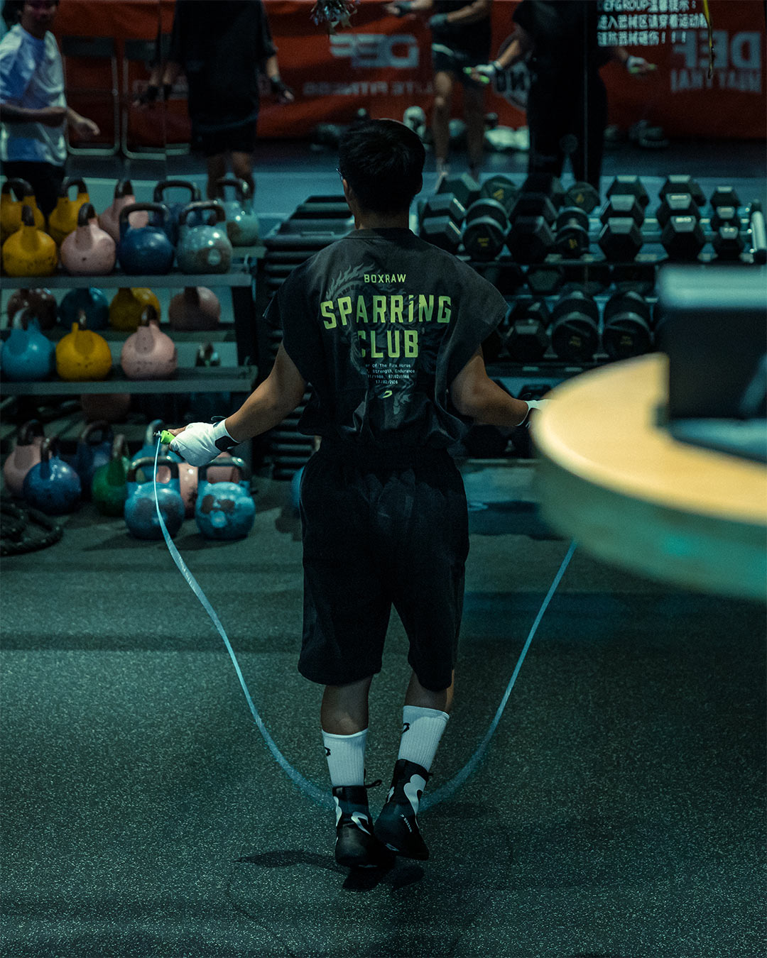 Sparring Club Fire Horse Oversized Tank - Washed Black