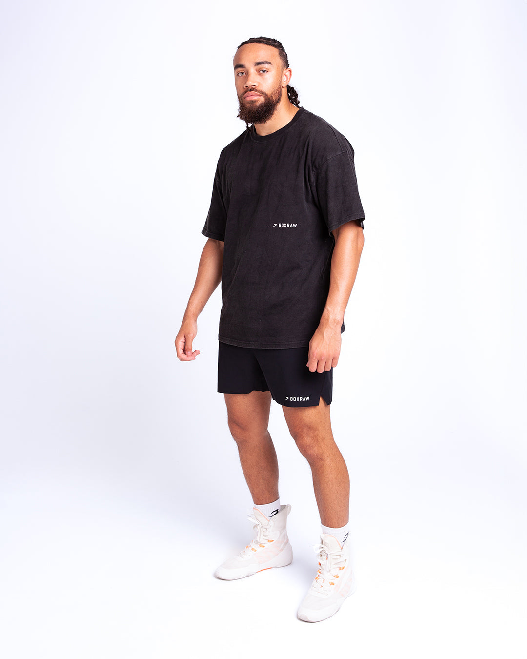 Men's Sparring Club Oversized T-Shirt - Washed Black | BOXRAW