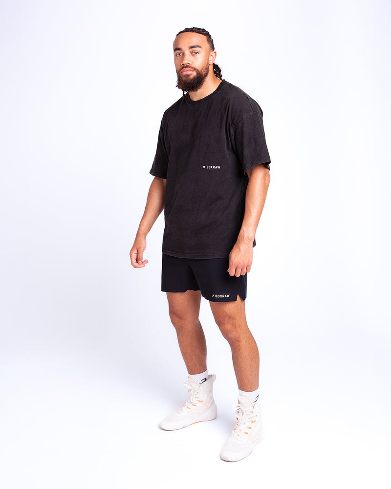 Sparring Club Oversized T-Shirt - Washed Black