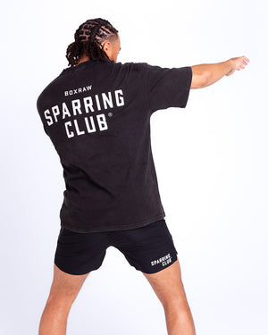 Sparring Club Oversized T-Shirt - Washed Black