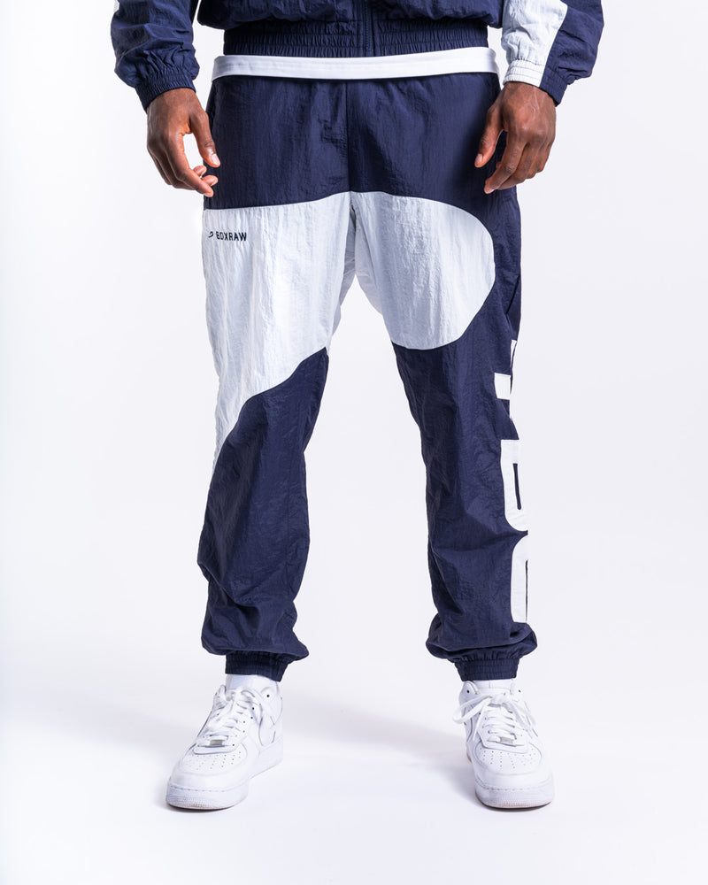 TBC x BOXRAW Track Bottoms - Navy/White