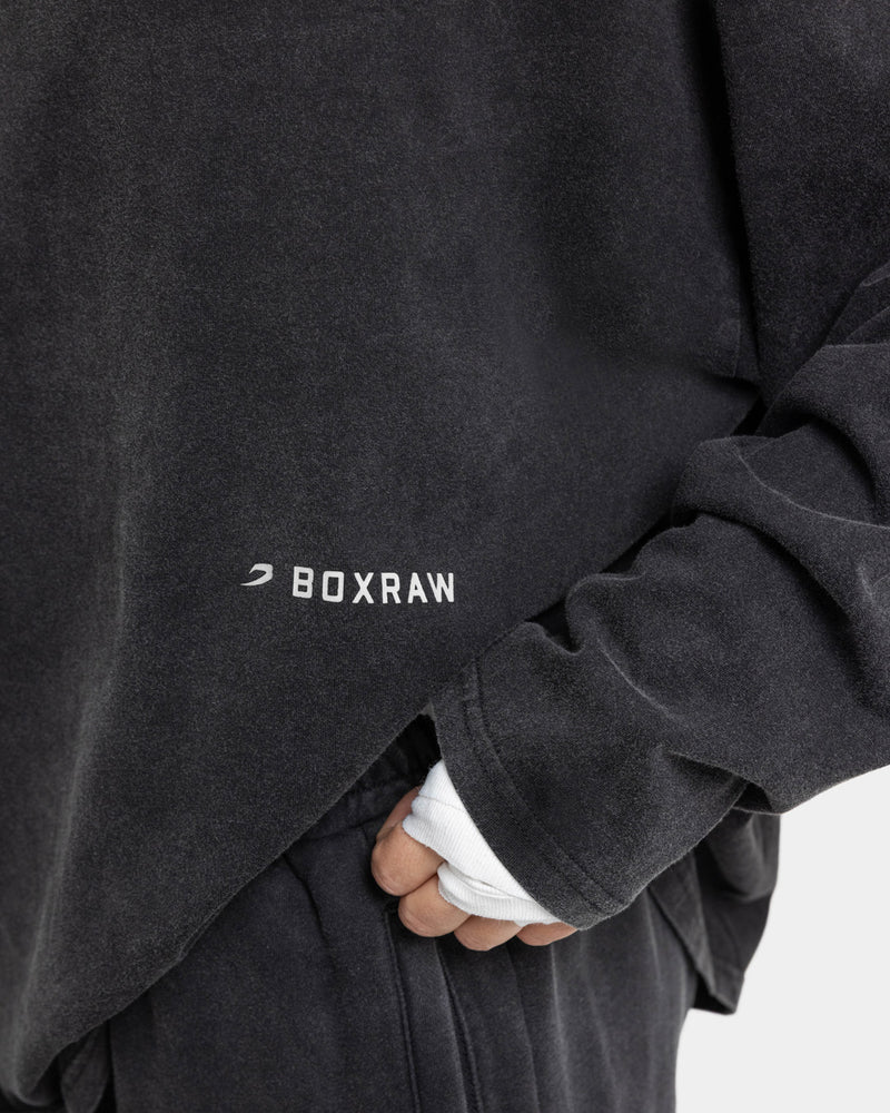 Sparring Club Long Sleeve T-Shirt - Washed Black