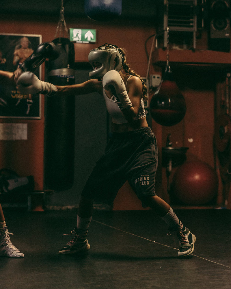 Sparring Club Sweat Shorts - Washed Black