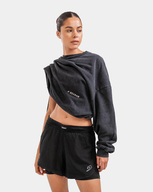 Sparring Club Oversized Sweatshirt - Washed Black