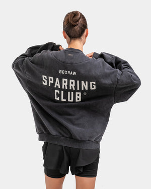 Sparring Club Oversized Sweatshirt - Washed Black