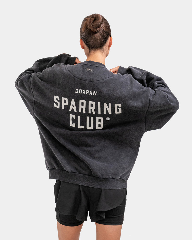Sparring Club Oversized Sweatshirt - Washed Black