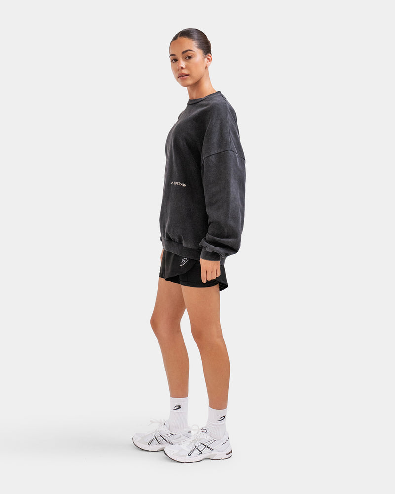 Sparring Club Oversized Sweatshirt - Washed Black