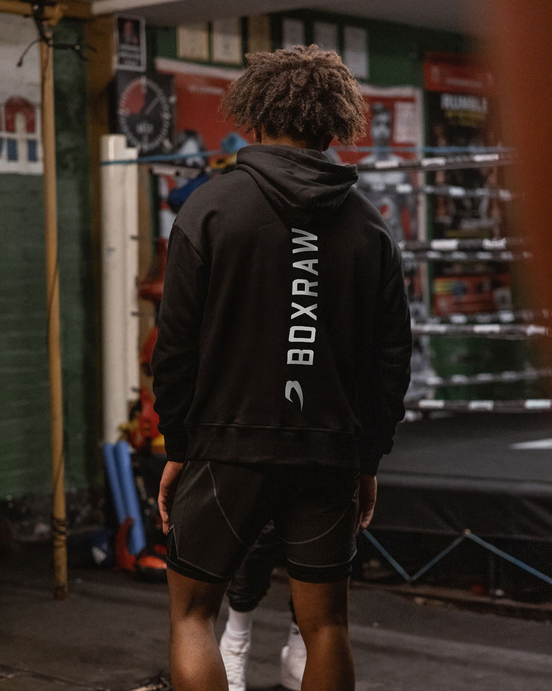 Lineal Oversized Hoodie - Black