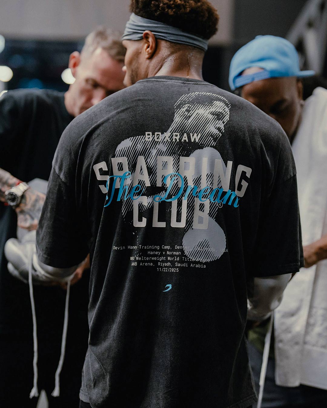 Haney x Sparring Club Oversized T-Shirt - Washed Black | BOXRAW