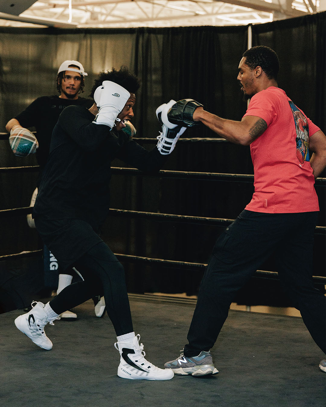 Impello 2.0 Boxing Boots - Black/White | BOXRAW