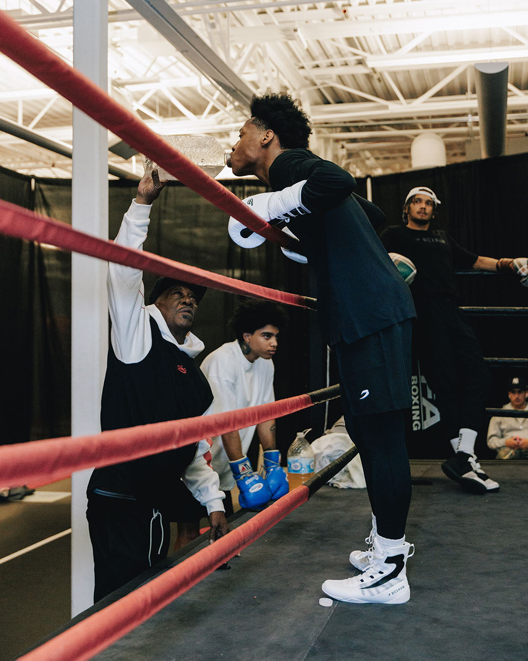 Impello 2.0 Boxing Boots - Black/White | BOXRAW