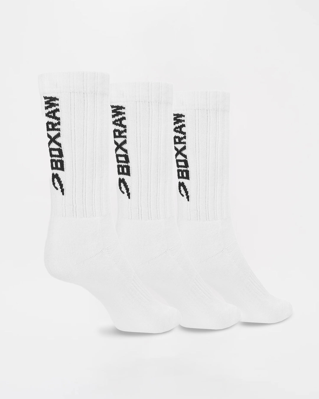 Lineal Crew Socks (3 Pairs) - White