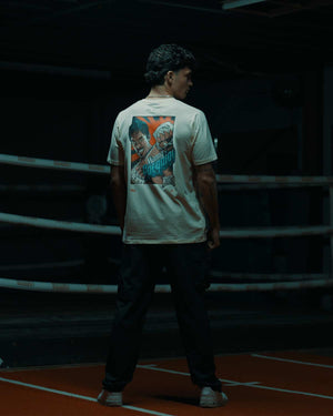 Ring x BOXRAW Manny Pacquiao T-Shirt - Cream Beige