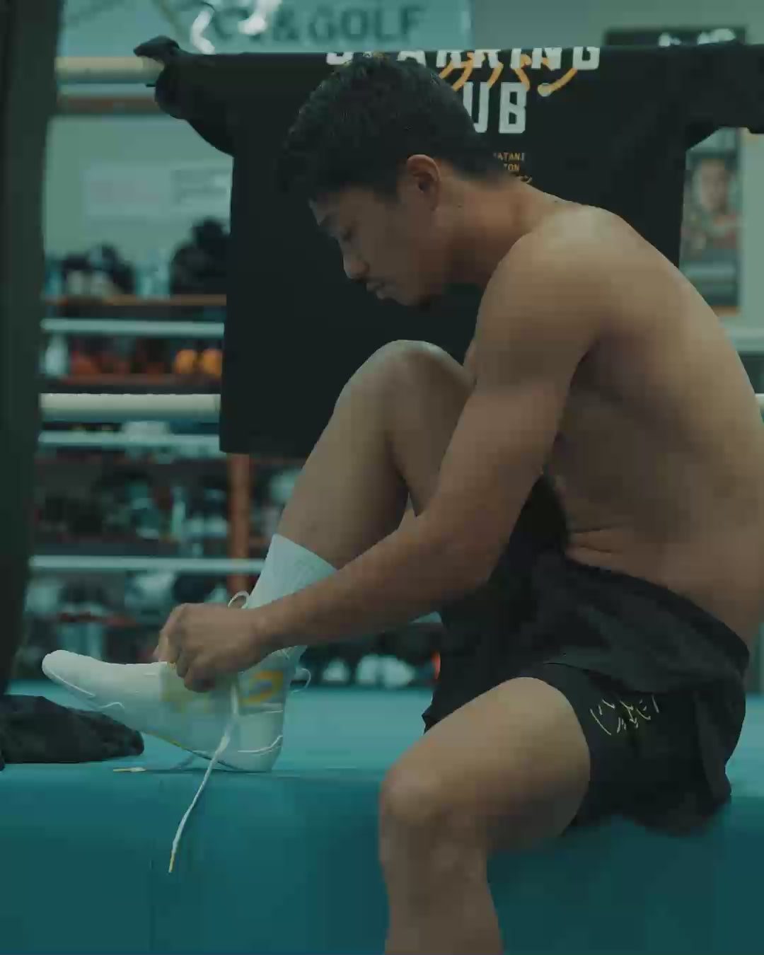 Nakatani Lo-Top Impello Boxing Boots - White/Yellow | BOXRAW