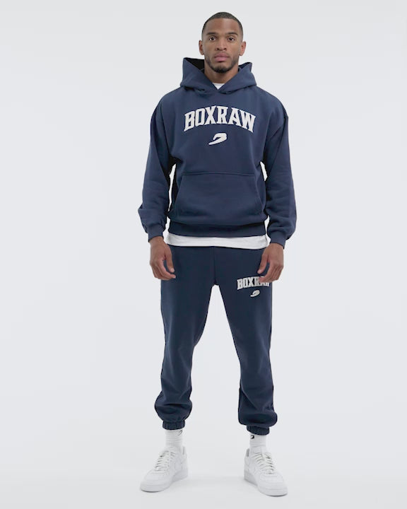 boxraw hoodie セットアップ ミッドナイトネイビー East Street Hoodie - Midnight Blue | BOXRAW