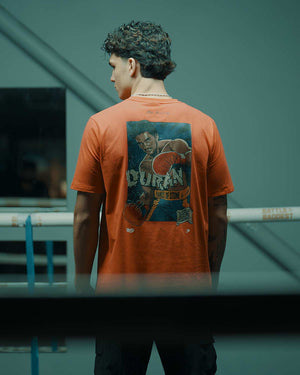 Ring x BOXRAW Roberto Duran Oversized T-Shirt - Crimson Red