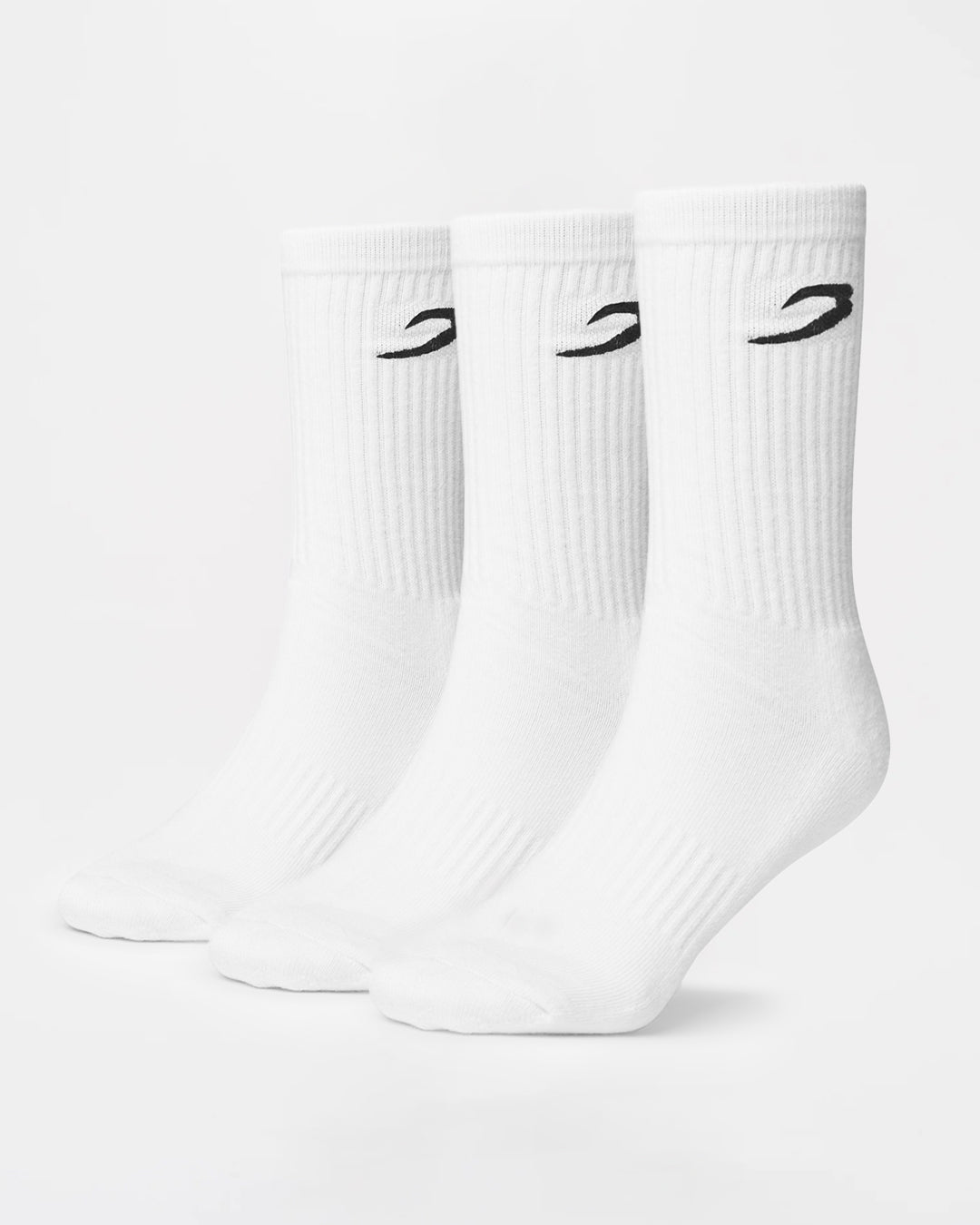 BOXRAW Crew Socks (3 Pairs) - White