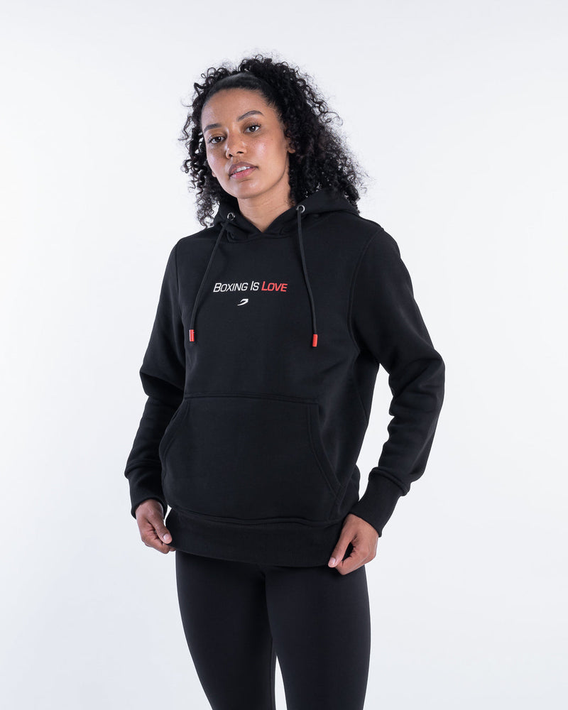 Boxing Is Love Hoodie - Black | BOXRAW
