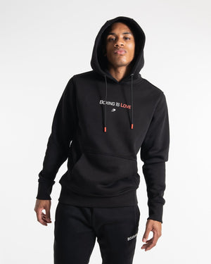 Boxing Is Love Hoodie - Black | BOXRAW