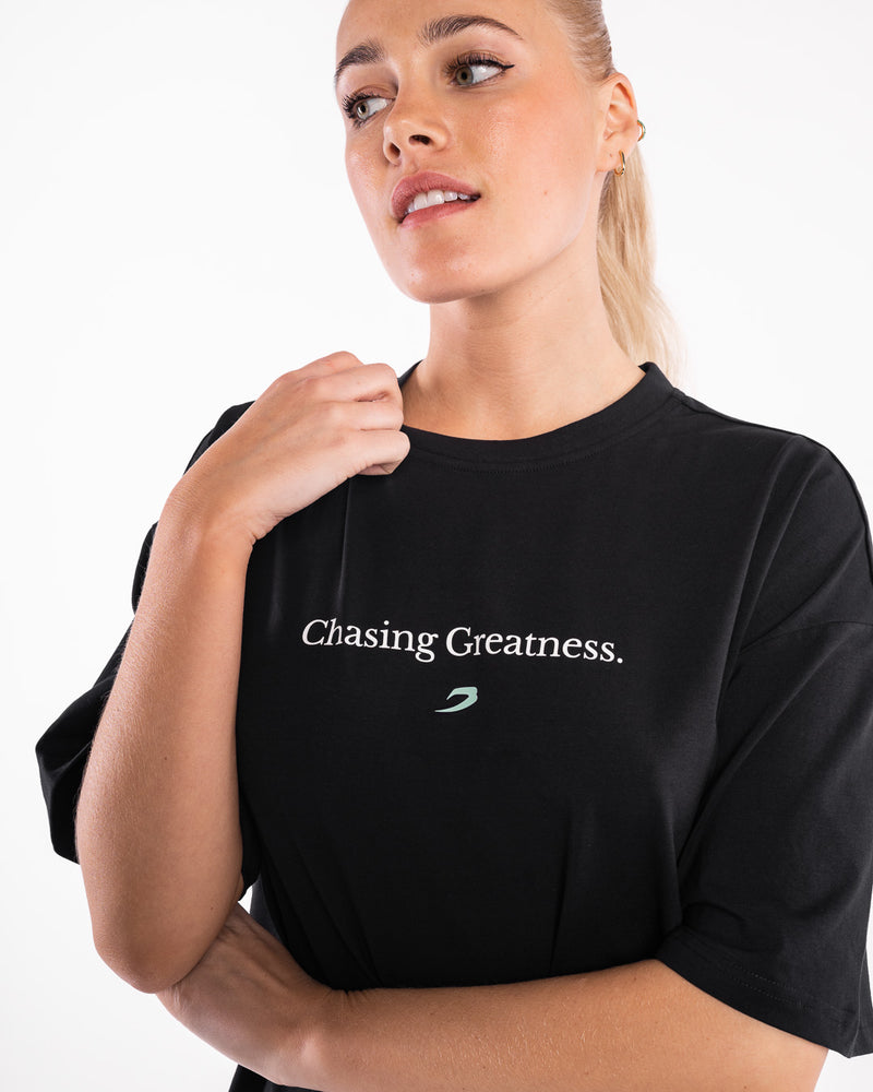 Chasing Greatness Oversized T-Shirt - Black