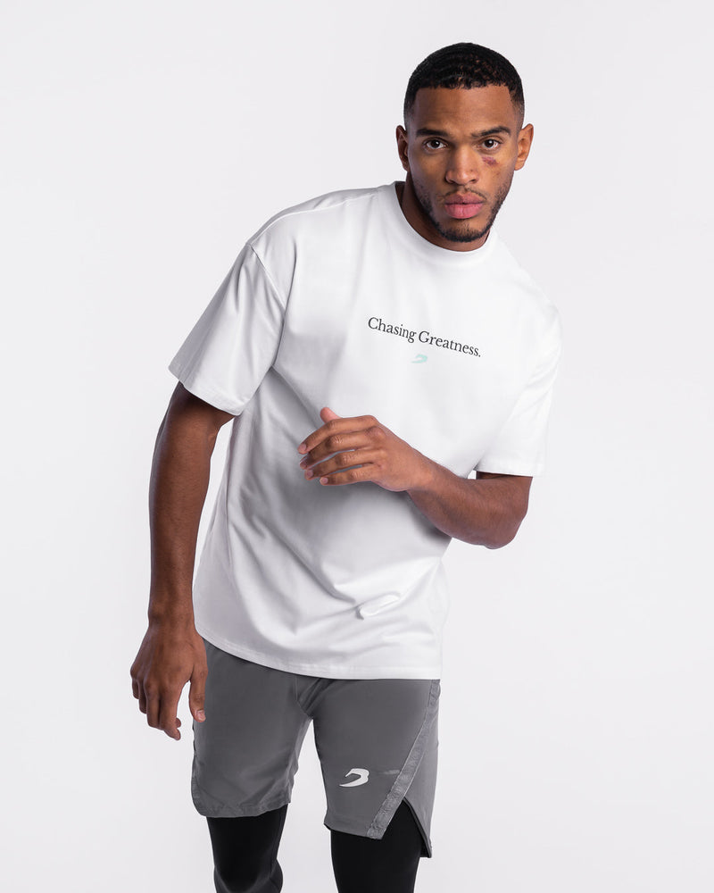 Chasing Greatness Oversized T-Shirt - White