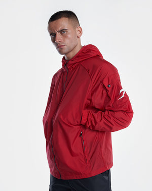 Dundee Windbreaker Jacket - Red - BOXRAW