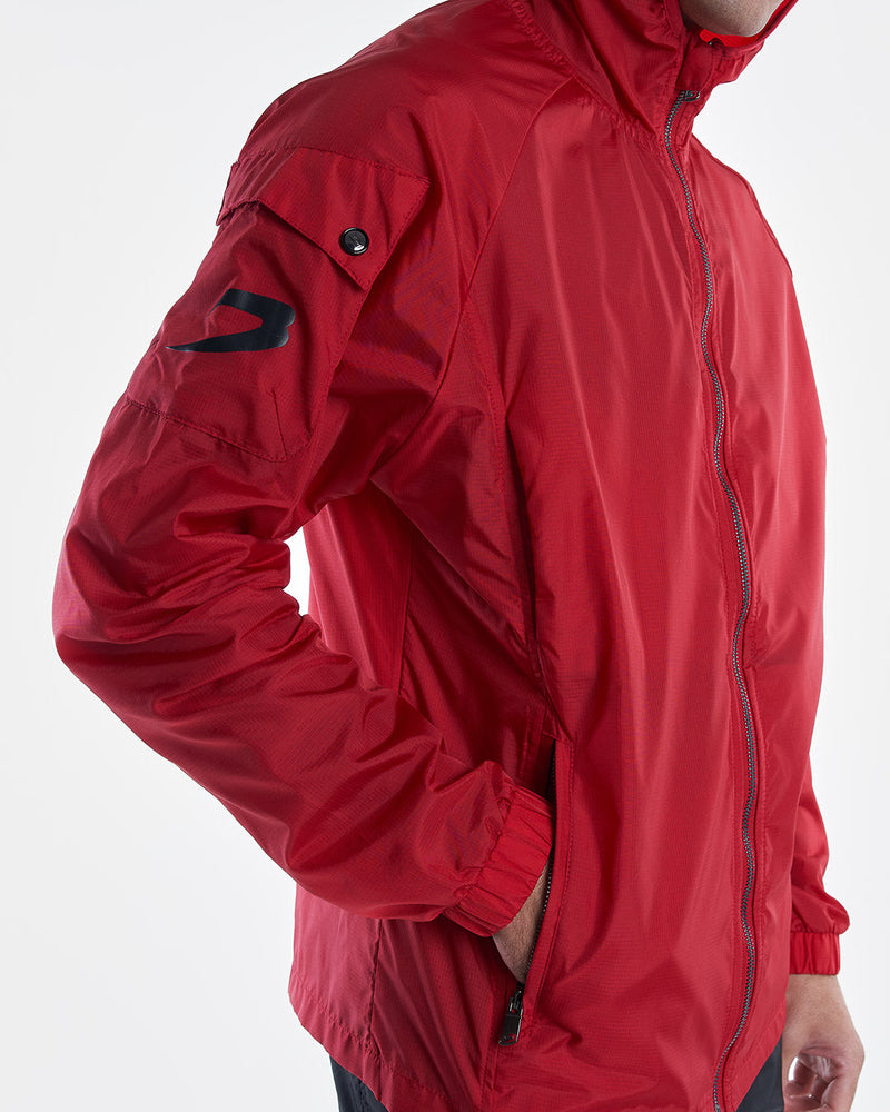 Dundee Windbreaker Jacket - Red - BOXRAW