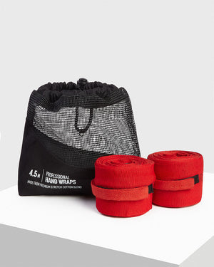 4.5m BOXRAW Hand Wraps - Red