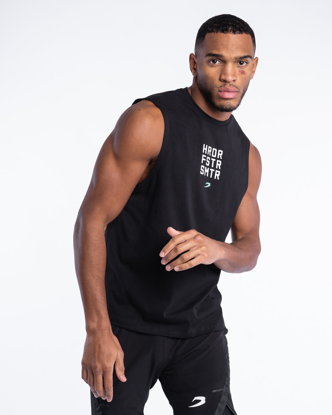 HRDR FSTR SMTR Muscle Tank - Black