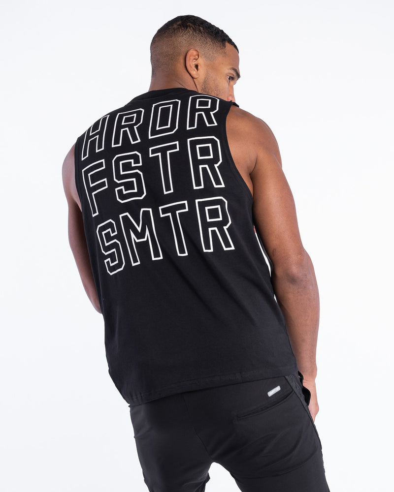 HRDR FSTR SMTR Muscle Tank - Black
