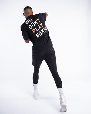 We Don't Play Boxing Oversized T-Shirt - Black