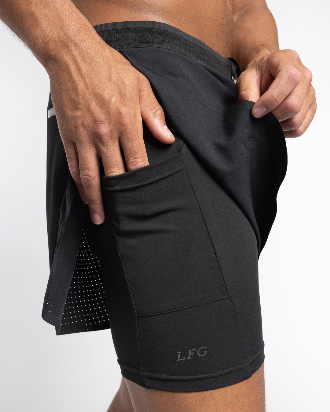 Tunero 2-in-1 Shorts - Black | BOXRAW