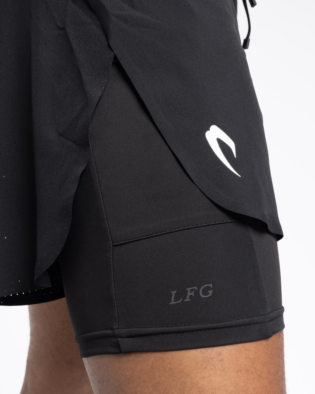 Tunero 2-in-1 Shorts - Black | BOXRAW