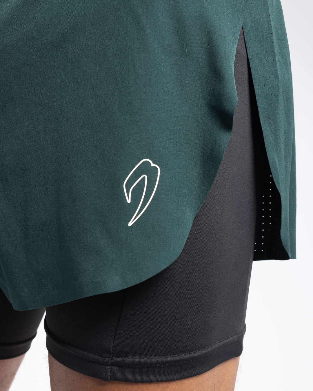 Tunero 2-in-1 Shorts - Green | BOXRAW