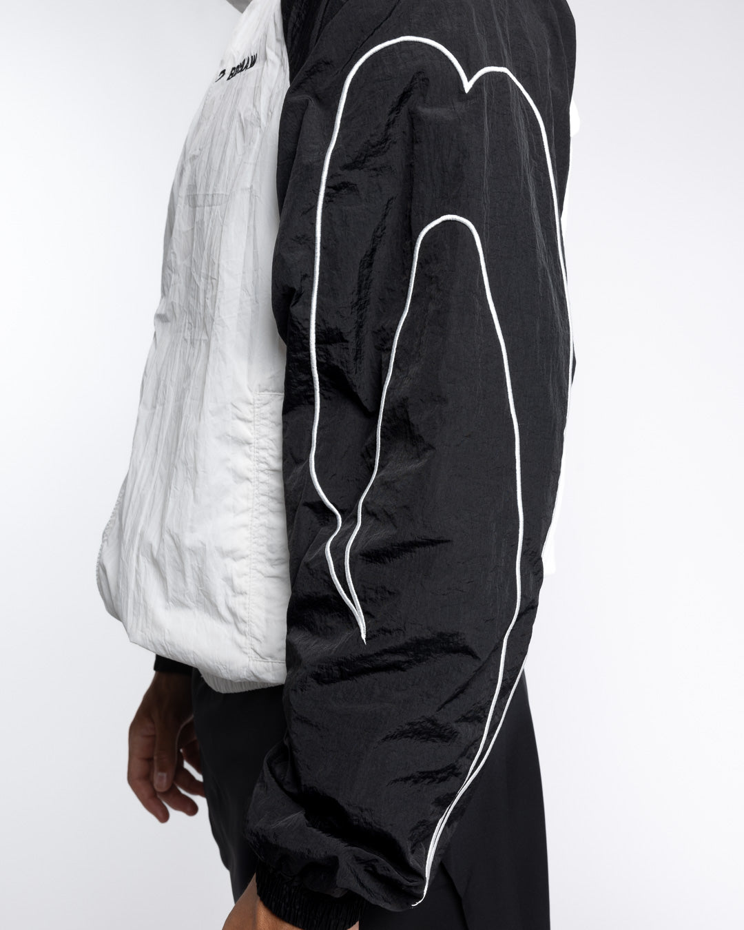 Tunero Track Jacket - White/Black | BOXRAW